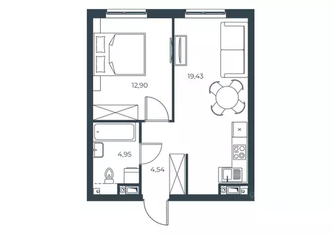 1-к кв. Астраханская область, Астрахань Татарская Слобода кв-л,  ...