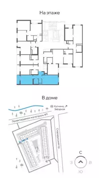 1-комнатная квартира: посёлок Шушары, Старорусский проспект, 3к1 (44 ...