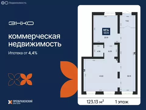 Помещение свободного назначения (123.13 м)