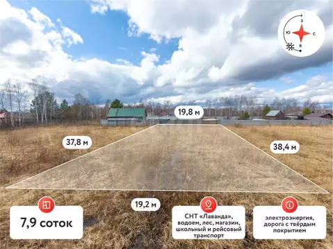 Участок в Тюменская область, Тюмень Лаванда садовое товарищество,  ...