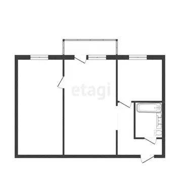 2-комнатная квартира: Миасс, улица Романенко, 30 (44 м)