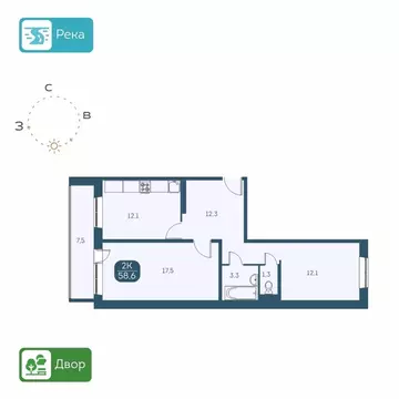 2-к кв. Новосибирская область, Новосибирск Междуреченская ул., 9/2 ...