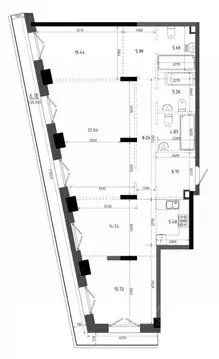 3-к кв. Татарстан, Казань Яналиф жилой комплекс (126.34 м)