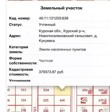 Участок в Курская область, Курский район, Новопоселеновский сельсовет, ...