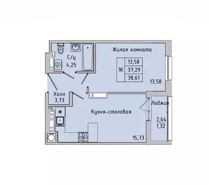 1-к кв. Ростовская область, Батайск ул. Ушинского, 27Ак2 (37.3 м)