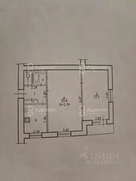 2-к кв. Волгоградская область, Волгоград Загорская ул., 3 (53.1 м)
