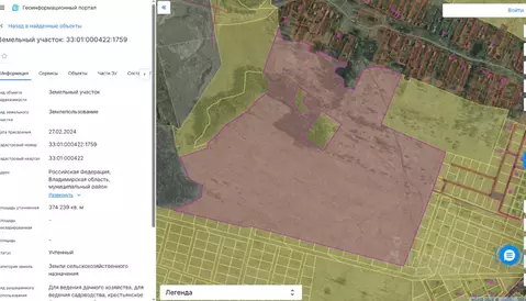 Участок в Владимирская область, Александровский муниципальный округ, ...