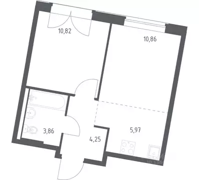 1-к кв. Москва д. Большое Свинорье, ш. Боровское, 62к6 (35.76 м)