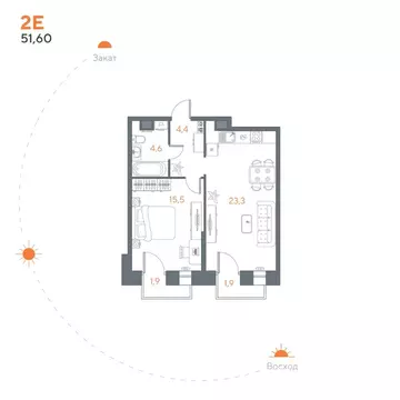 1-к кв. Вологодская область, Вологда Новгородская ул., 8А (51.6 м)