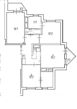 4-комнатная квартира: Мурино, улица Шувалова, 34 (82.4 м)