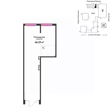 Торговая площадь в Тюменская область, Тюмень ул. 50 лет Октября, 63к2 ...