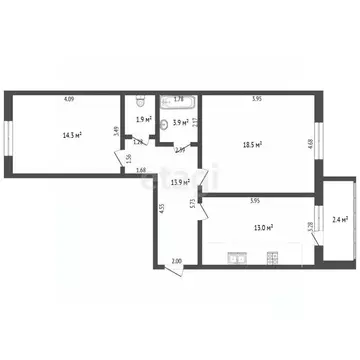 2-к кв. Марий Эл, Йошкар-Ола бул. Ураева, 10 (67.0 м)