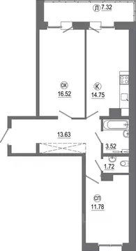 2-к кв. Иркутская область, Иркутск ИВАТУ городок, Авиатор жилой ...