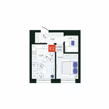 1-к кв. Тульская область, Тула Мясново мкр, Желания жилой комплекс ...