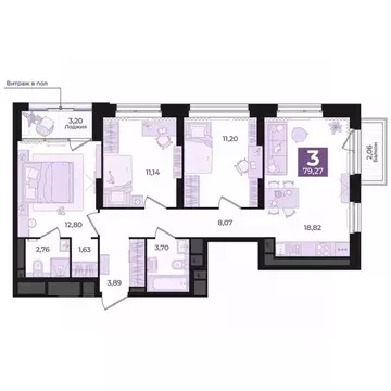 3-к кв. Свердловская область, Екатеринбург Втузгородок жилрайон, Б26 ...