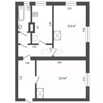 2-к кв. Марий Эл, Йошкар-Ола ул. Ломоносова, 49 (51.1 м)