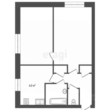 2-к кв. Челябинская область, Еткульский муниципальный округ, пос. ...