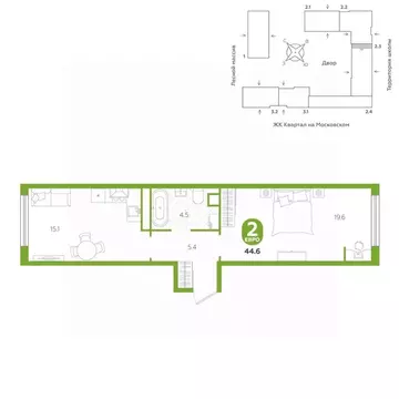 2-к кв. Тюменская область, Тюменский муниципальный округ, д. Дударева ...