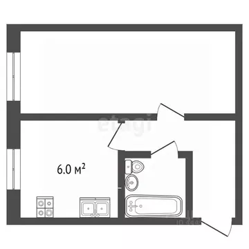 1-к кв. Челябинская область, Челябинск пос. Шершни, ул. Гидрострой, 2 ...