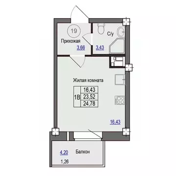 1-к кв. Псковская область, Псковский район, Завеличенская волость, д. ...