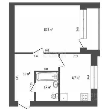 1-к кв. Ямало-Ненецкий АО, Новый Уренгой Ягельный мкр, ул. Южная, 30А ...