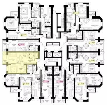 1-к кв. Тверская область, Тверь Урбан Парк жилой комплекс (47.4 м)