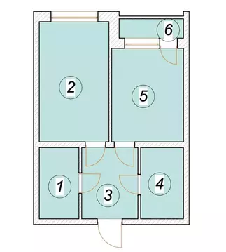 1-к кв. Ульяновская область, Ульяновск Бакинский пер. (51.19 м)