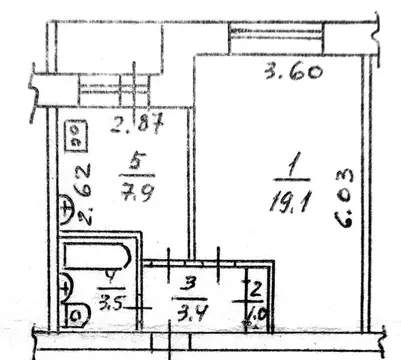1-к кв. Омская область, Омск Городок Нефтяников мкр, ул. 4-я ...