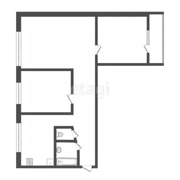 3-к кв. Удмуртия, Ижевск ул. 10 лет Октября, 19 (54.4 м)