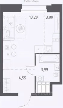 1-к кв. Москва Тропарево Парк мк, 5с3к2 (34.73 м)