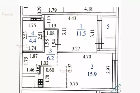 1-комнатная квартира: Екатеринбург, Лучистая улица, 6 (38 м)