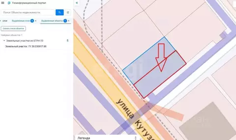 Участок в Тульская область, Тула ул. Кутузова, 59 (3.25 сот.)