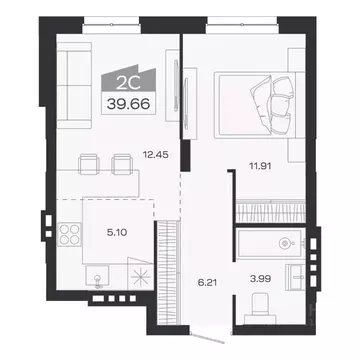 2-к кв. Новосибирская область, Новосибирский район, Краснообск рп ...