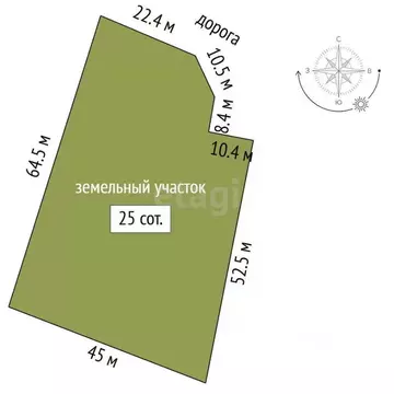 Участок в Крым, Симферопольский район, Перовское с/пос, с. Украинка ...