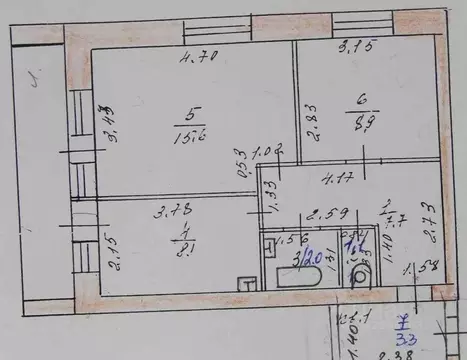 2-к кв. Алтайский край, Барнаул ул. Куета, 27А (46.7 м)