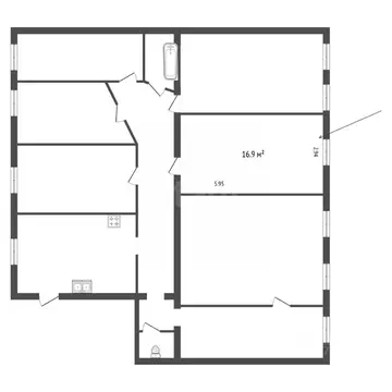 Комната Санкт-Петербург Серпуховская ул., 7 (17.0 м)