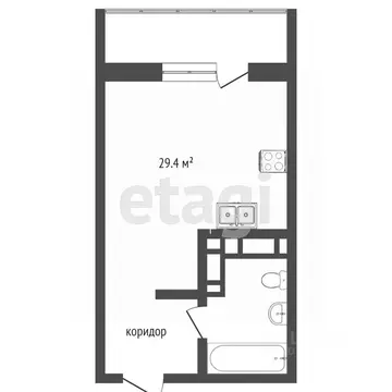 1-к кв. Челябинская область, Челябинск ул. Бейвеля, 48 (33.0 м)