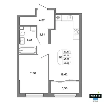 2-комнатная квартира: Екатеринбург, жилой район Уралмаш, жилой квартал ...
