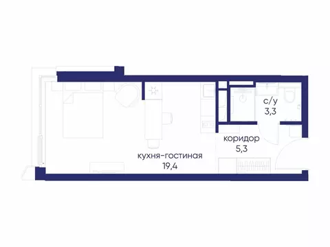 Квартира-студия: Москва, СЗАО, район Хорошёво-Мнёвники, посёлок ...