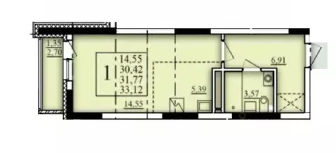 1-к кв. Башкортостан, Уфа Затон-Восточный жилрайон, Паруса жилой ...