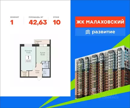 1-к кв. Московская область, Раменский муниципальный округ, Родники пгт ...