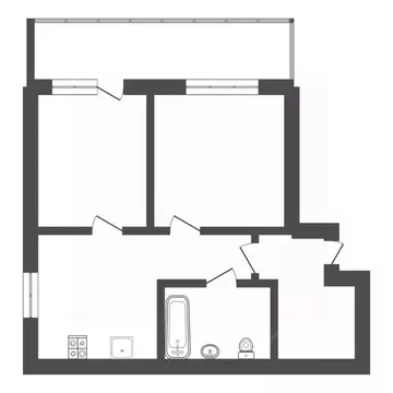 1-к кв. Тульская область, Тула Первомайская ул., 32А (59.6 м)