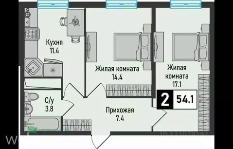 2-к кв. Ставропольский край, Железноводск городской округ, пос. ...