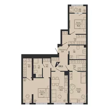 3-к кв. Свердловская область, Екатеринбург Вторчермет жилрайон,  ...