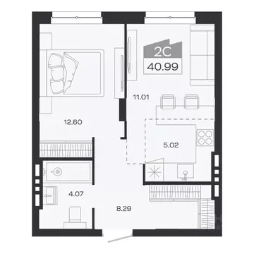 2-к кв. Новосибирская область, Новосибирский район, Краснообск рп ...