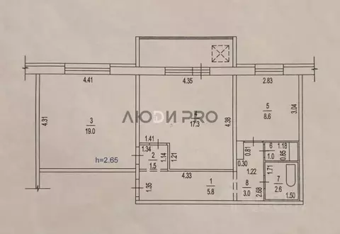 2-к кв. Алтайский край, Барнаул Новгородская ул., 14 (58.8 м)