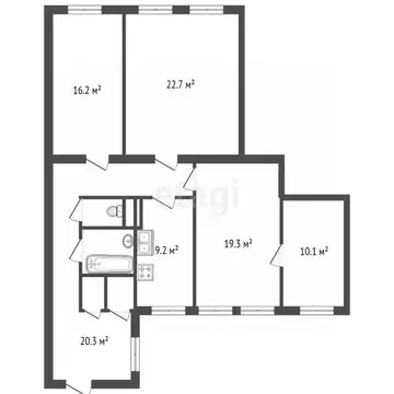 Комната Санкт-Петербург Садовая ул., 81 (24.7 м)
