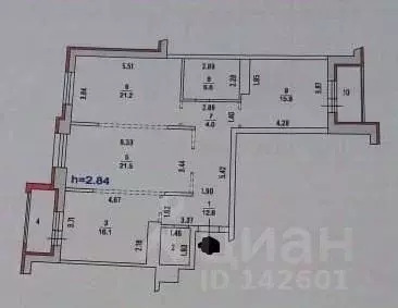 3-к кв. Московская область, Люберцы городской округ, Октябрьский пгт ...
