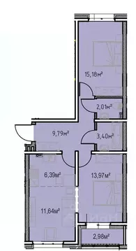 2-к кв. Иркутская область, Иркутск Иркутск-2 мкр, Зенит жилой комплекс ...