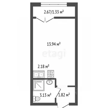 Студия Московская область, Ленинский городской округ, Лопатино пгт ул. ...